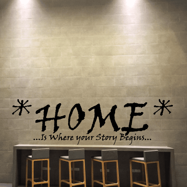 Image of Home is where your story begins Decal