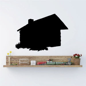 Black house silhouette wall decal
