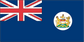Hong Kong flag sticker with blue background, Union Jack canton, and round emblem