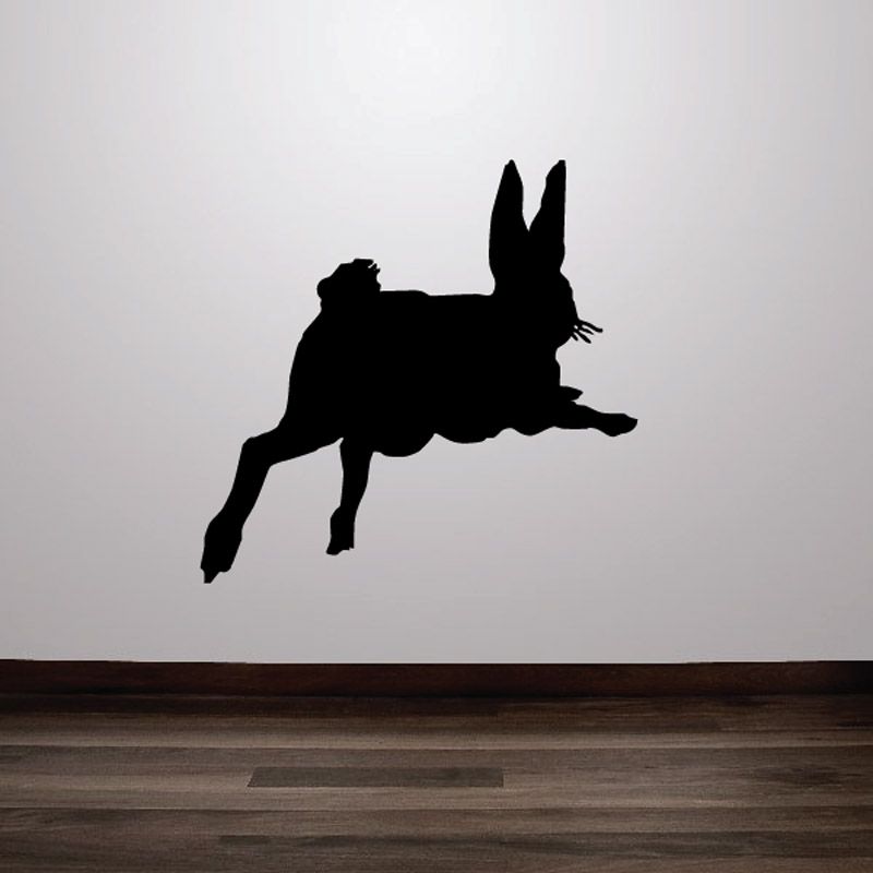 Image of Hopping Away Rabbit Decal