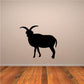Horned Jacob sheep decal, black horned sheep silhouette