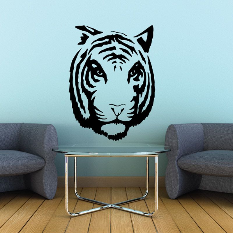 Image of Hostile Tiger Head Decal