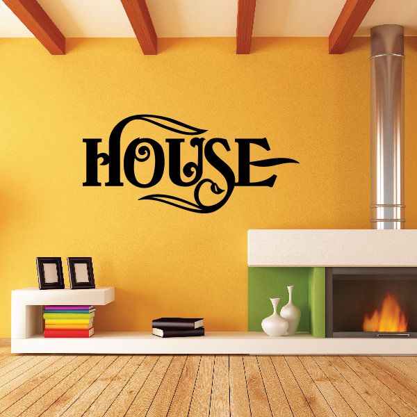 Image of House Wall Decal - Vinyl Decal - Car Decal - Business Sign - MC548