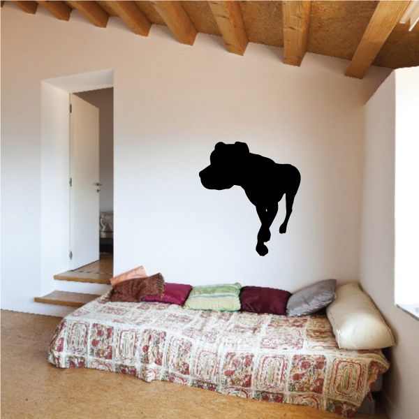 Black rottweiler dog decal silhouette