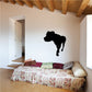 Black rottweiler dog decal silhouette