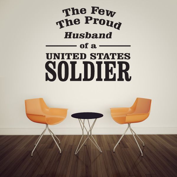 Image of Husband Of A Soldier Decal