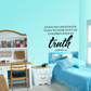 Wall decal: “Truth” script with quote and 3 John 1:4 in black