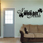 Irish shamrock wall decal that says "I'm a Wee Bit Irish"