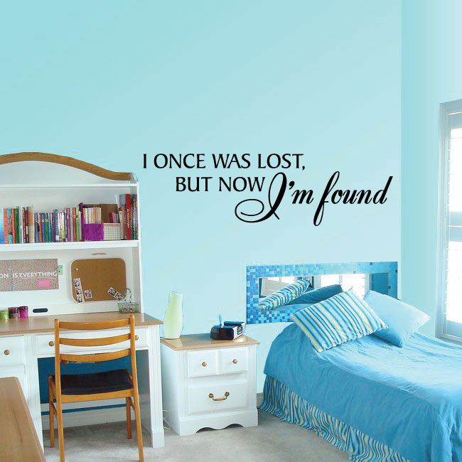 Image of I Once Was Lost But Now I am Found Decal