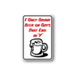 Beer drink quote wall decal with red lettering and outline beer mug graphic