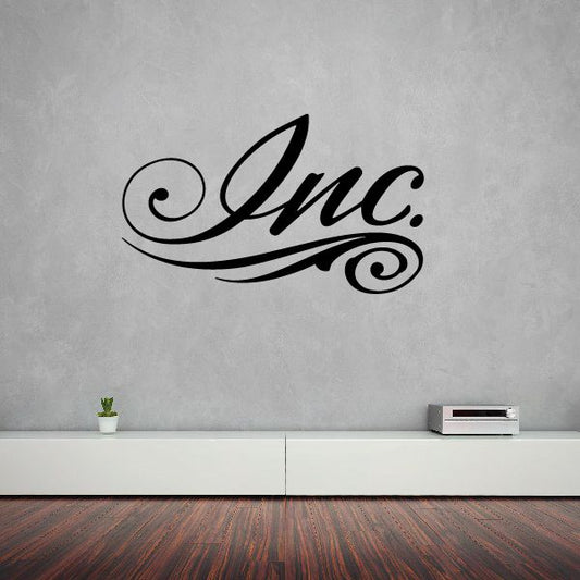 Image of Inc. Wall Decal - Vinyl Decal - Car Decal - Business Sign - MC03