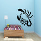 Scorpion wall decal with dark inner shadow design