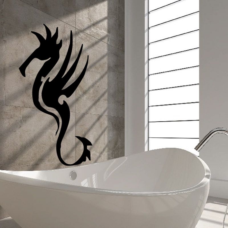 Image of Intricate Graceful Seahorse Decal