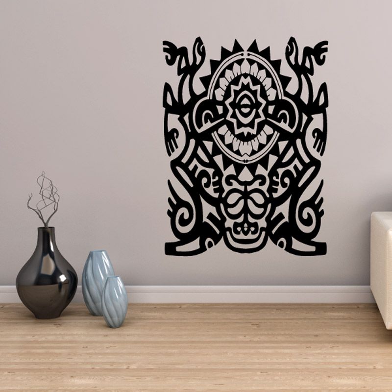 Image of Intricate Tribal Sun Art Decal