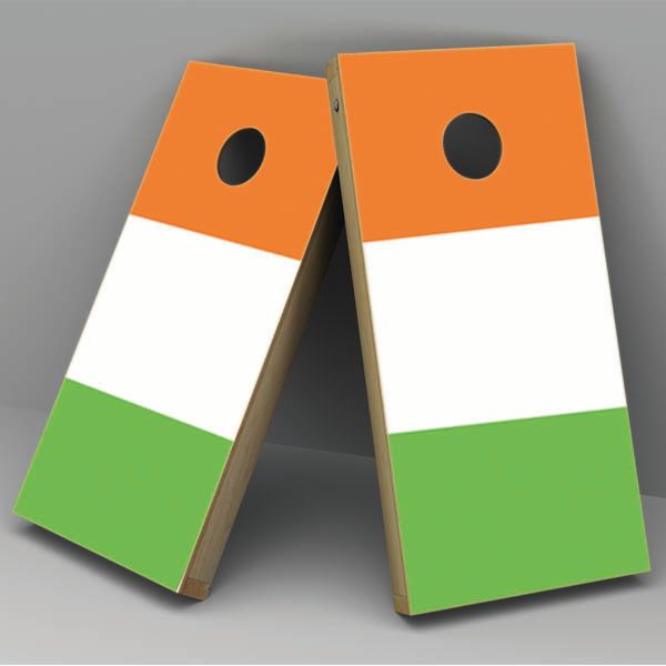 Ireland Flag Cornhole Board Vinyl Decal Wrap