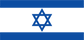 Israel flag sticker with blue star of David on light blue background