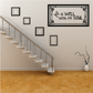 Rectangle wall decal, ornate black border, script text: It is WELL With MY SOUL