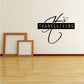 Black 'It's Thanksgiving' wall decal lettering