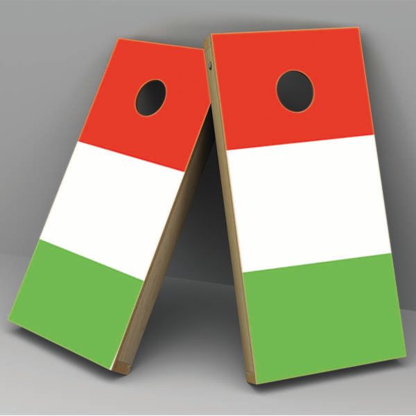 Italy Flag Cornhole Board Vinyl Decal Wrap