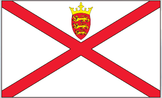 Scotland flag sticker, red diagonal cross with crest emblem on white background