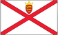 Scotland flag sticker, red diagonal cross with crest emblem on white background