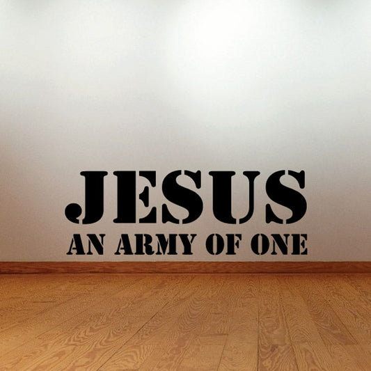 Image of Jesus an army of one Decal