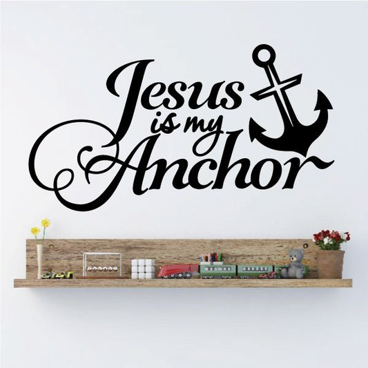 Image of Jesus is my Anchor Wall Decal