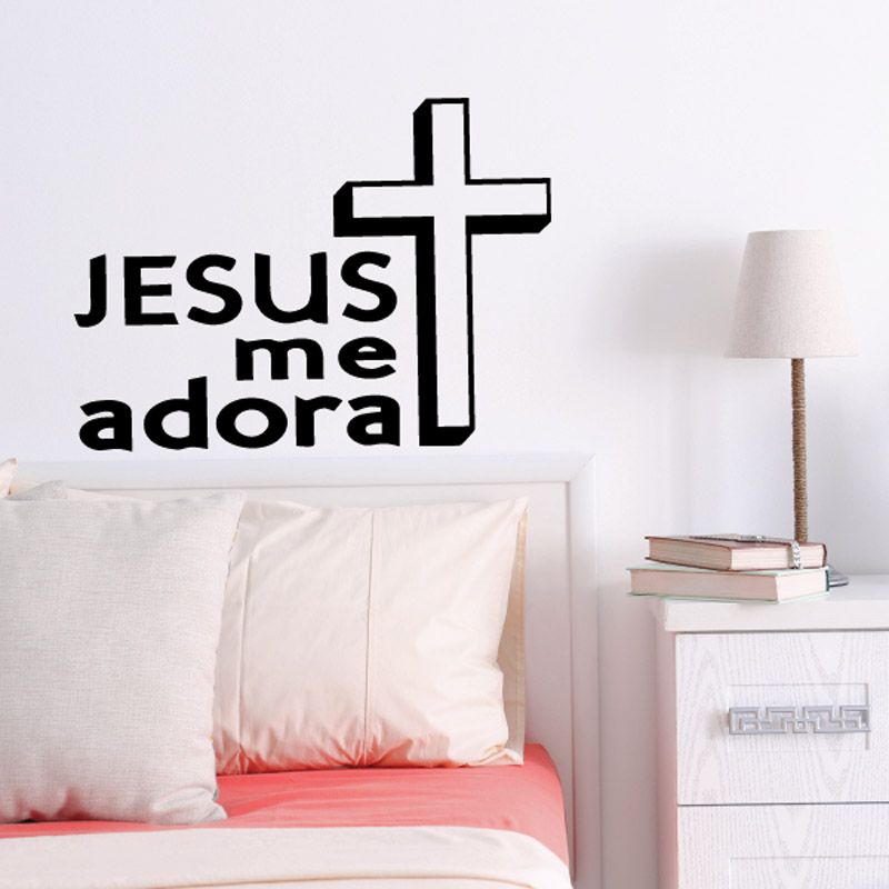 Image of Jesus me adora Decal