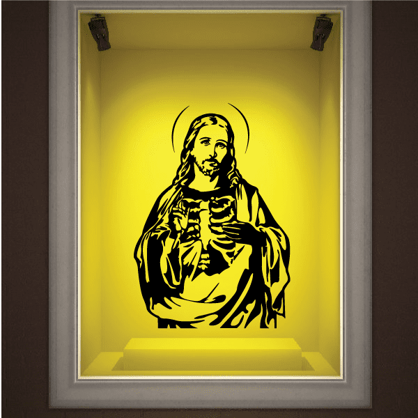 Jesus Wearing Skeleton Shirt Decal