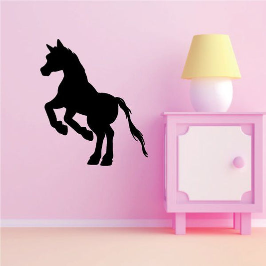 Image of Jumping Pony Silhouette Decal