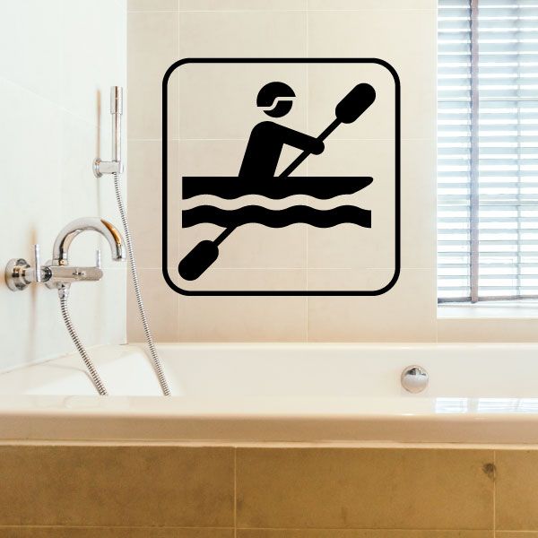 Image of Kayaking Sign Decal