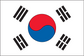 South Korea Flag Sticker, isolated printed sticker artwork