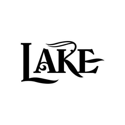 Image of Lake Sign Signs Home Business Car text Vinyl Decal Sticker Stickers 0079