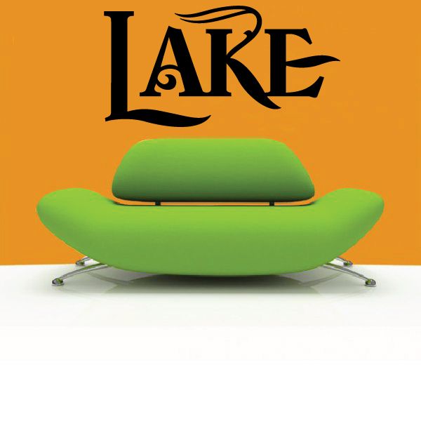 Image of Lake Wall Decal - Vinyl Decal - Car Decal - Business Sign - MC550