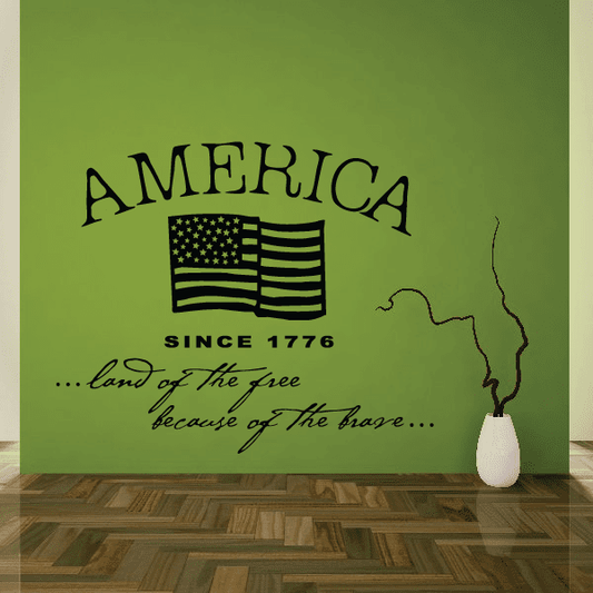 Image of Land of the Free Since 1776 Wall Decal