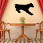 Rottweiler wall decal, black dog silhouette for indoor walls