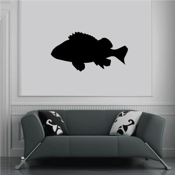 Image of Lane Snapper Silhouette Decal