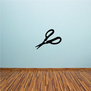 Black large-handle scissors decal
