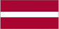 Latvia flag sticker with red-white-red horizontal stripes