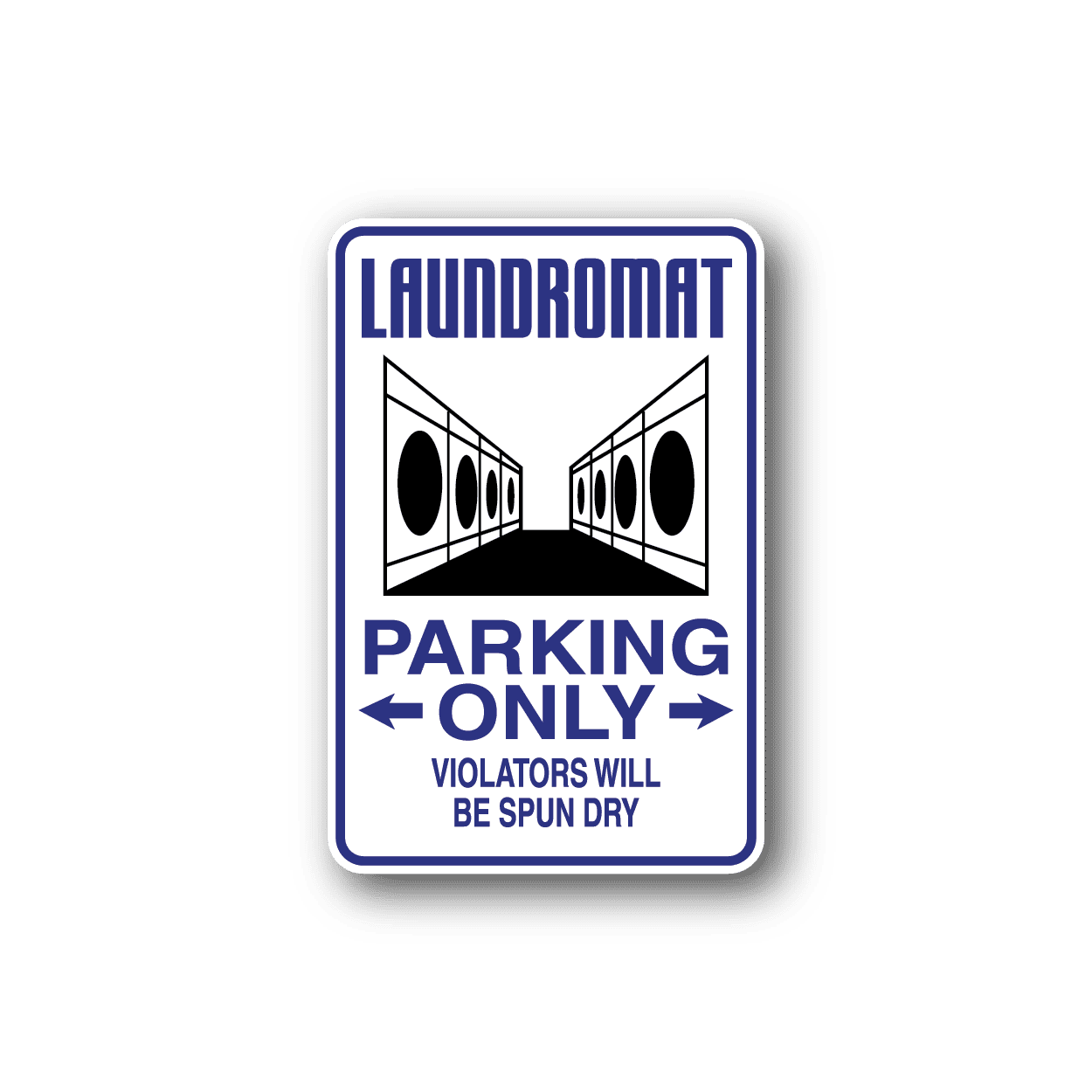 Image of Laundromat Parking Only Sticker