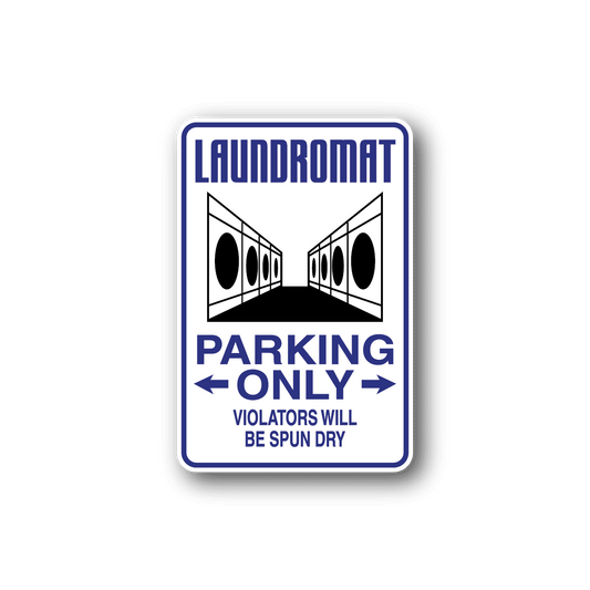 Image of Laundromat Parking Only Sticker