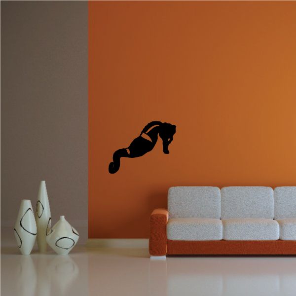 Image of Leaning Seahorse Decal