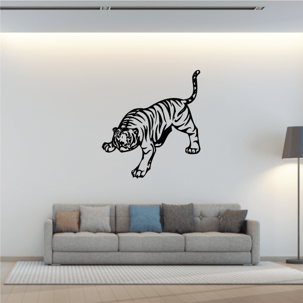 Image of Leaping Down Tiger Decal