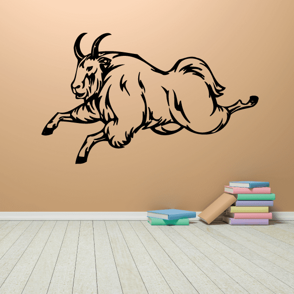 Image of Leaping Mountain Goat Decal