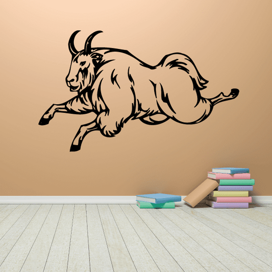 Image of Leaping Mountain Goat Decal