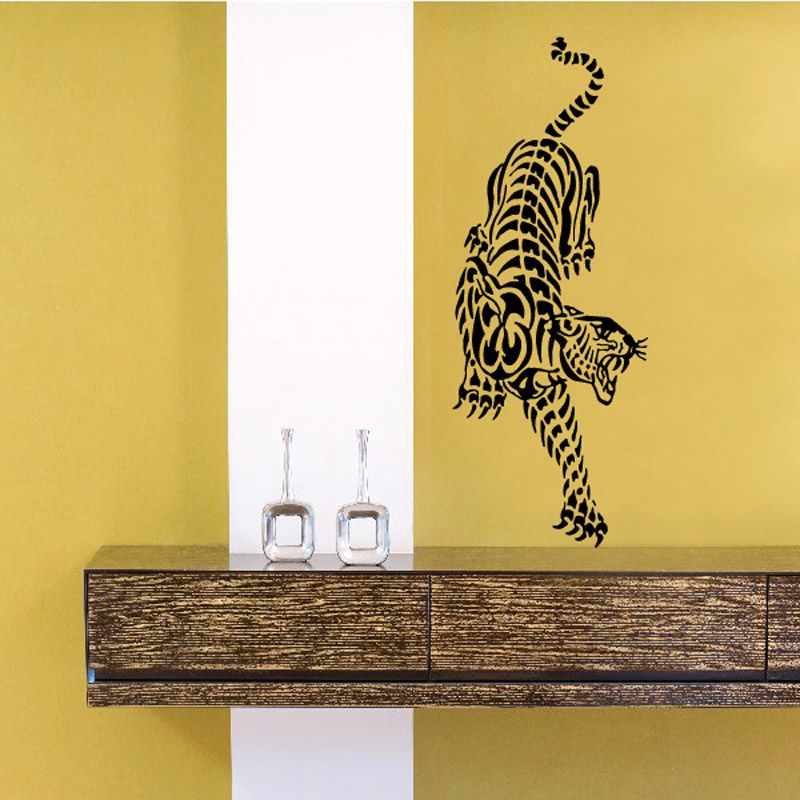 Image of Leaping Tiger Turning Decal