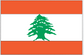 Lebanon flag sticker with green cedar tree emblem on white band, orange stripes