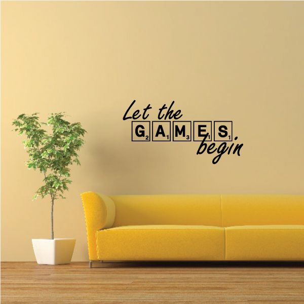 Image of Let The Games Begin Tile Wall Decal