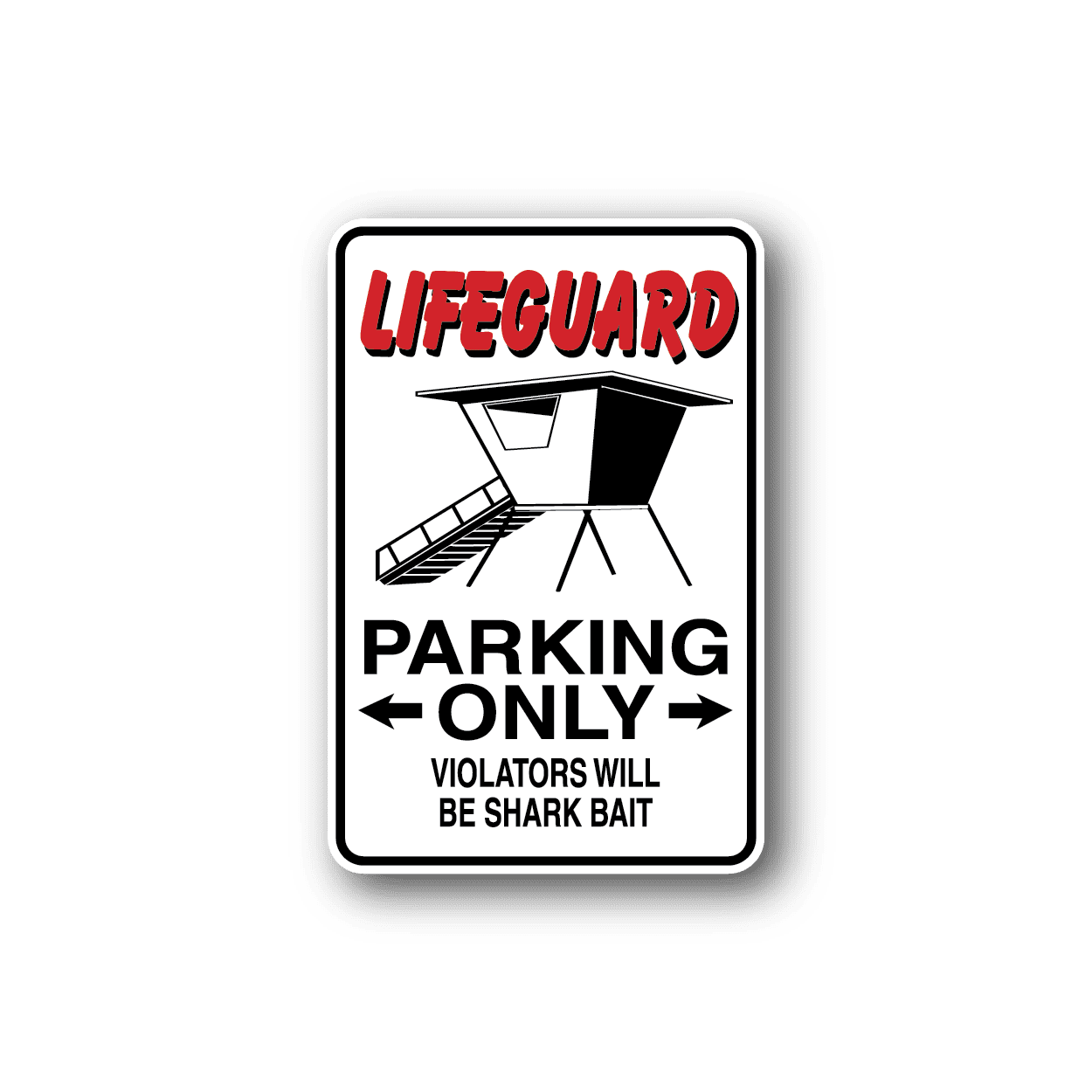 Image of Lifeguard Parking Only Sticker