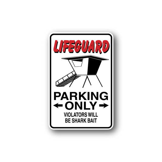 Image of Lifeguard Parking Only Sticker